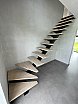 Escalier bois/metal Mettet - Menuiserie intérieure portes et escaliers sur mesure Créa-M