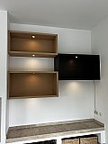 Niche en ch&ecirc;ne a Lasne  - Mobilier contemporain sign&eacute; Cr&eacute;a-M