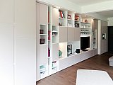 Meuble design laqu&eacute; a Casteau - Mobilier contemporain sign&eacute; Cr&eacute;a-M